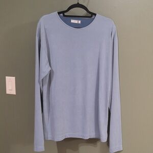 🌠HOST PICK 🌠Ted Baker London Sz 4  Sky Blue Soft Long Sleeve Modal Top Unisex